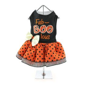 Halloween Dog Harness Dress (Color: Fab-BOO-lous, size: X-Large)