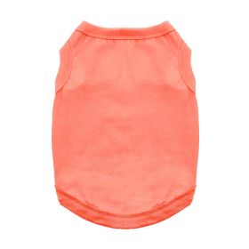 Cotton Dog Tank (Color: Coral, size: large)